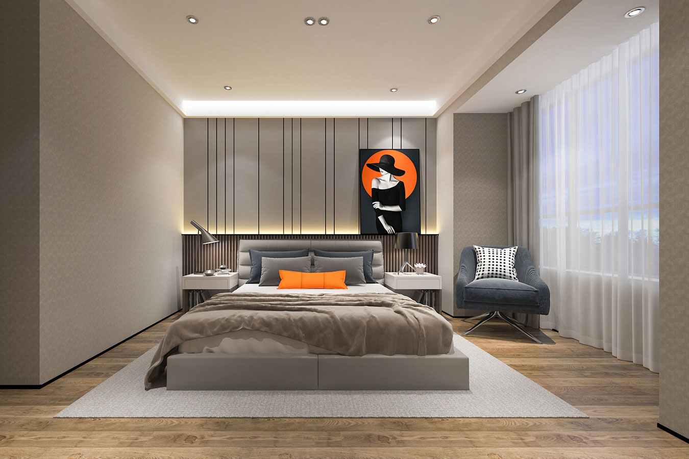 榮和山水美地131m&sup2;現代簡約風格案例