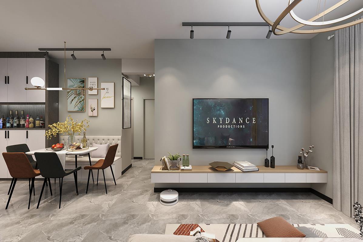 保利心語93m&sup2;現代風格案例