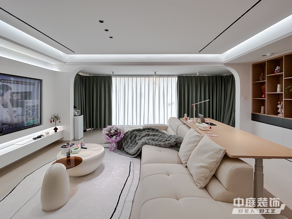 現代奶油風-客廳