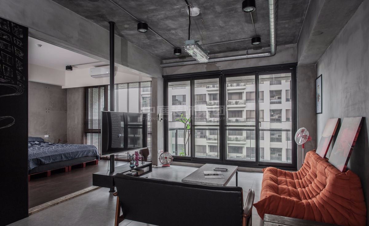 湖畔書院129m&sup2;工業風風格案例