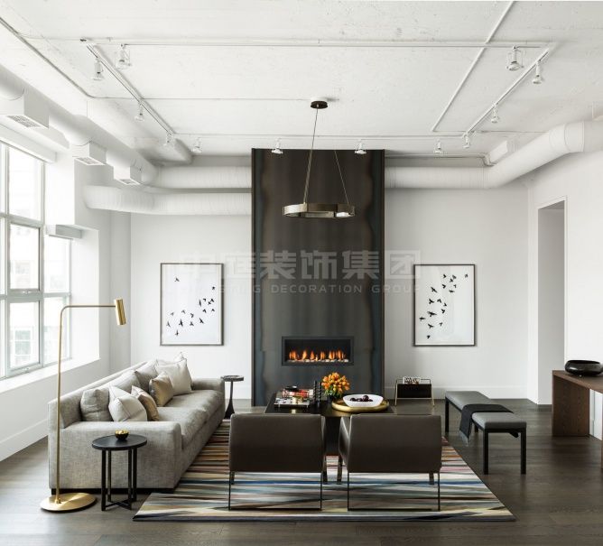 春江花月120m&sup2;工業風風格案例