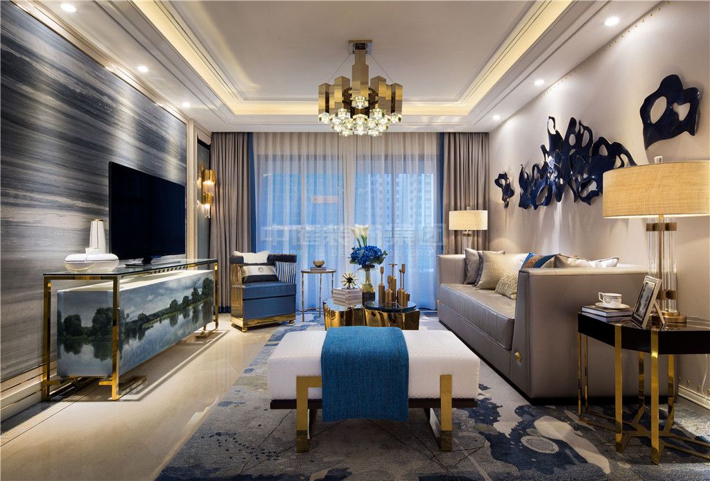 玫瑰園幸福灣110m&sup2;輕奢風格案例